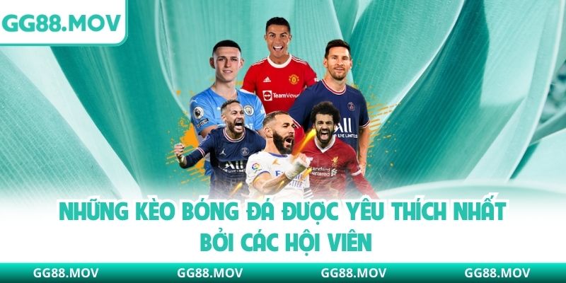 Những kèo bóng đá được yêu thích nhất bởi các hội viên